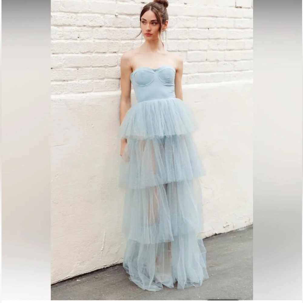 Untamed Petal Blue tulle dream dress